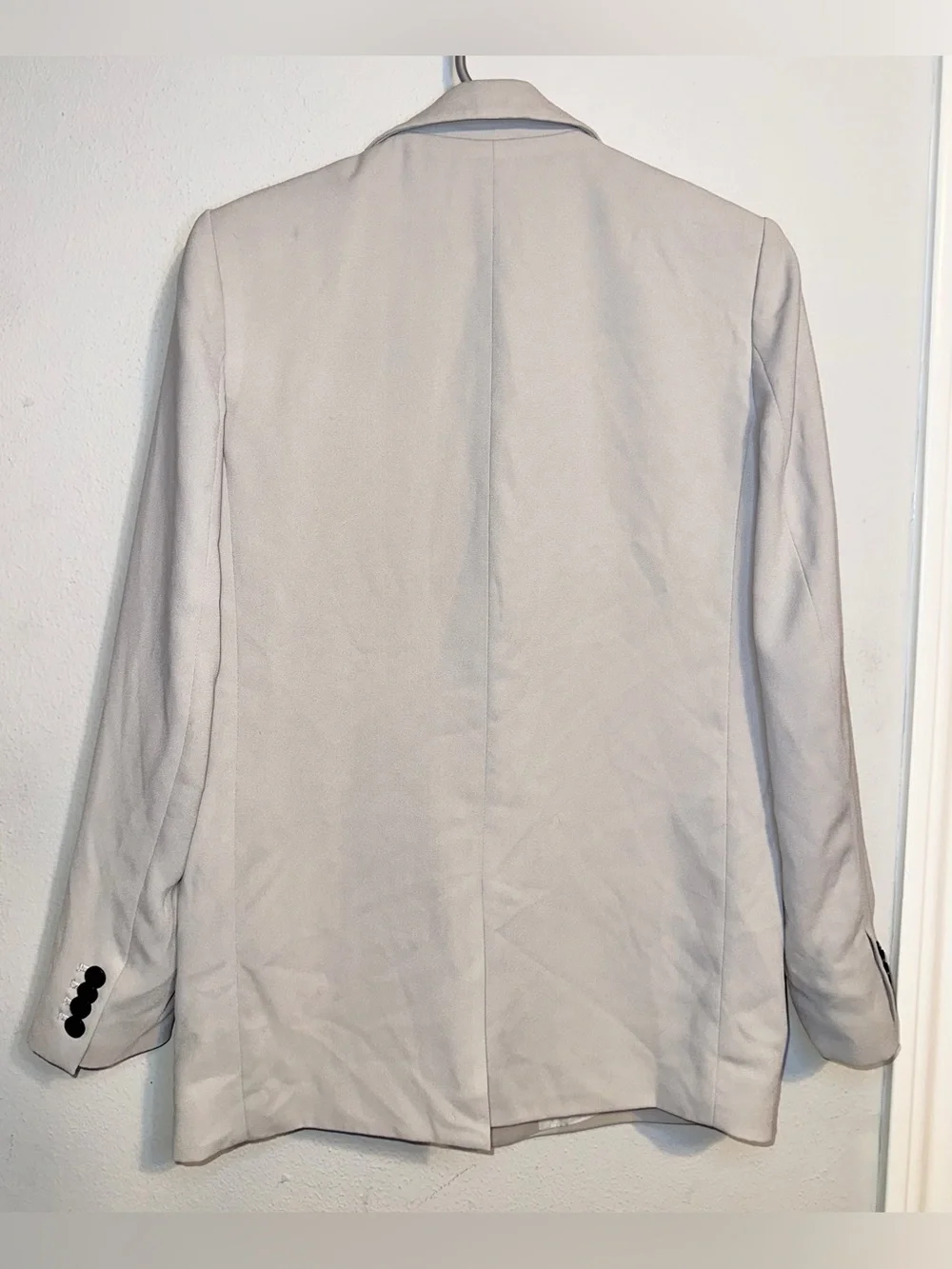 H&M Beige Single-Button Tailored Blazer